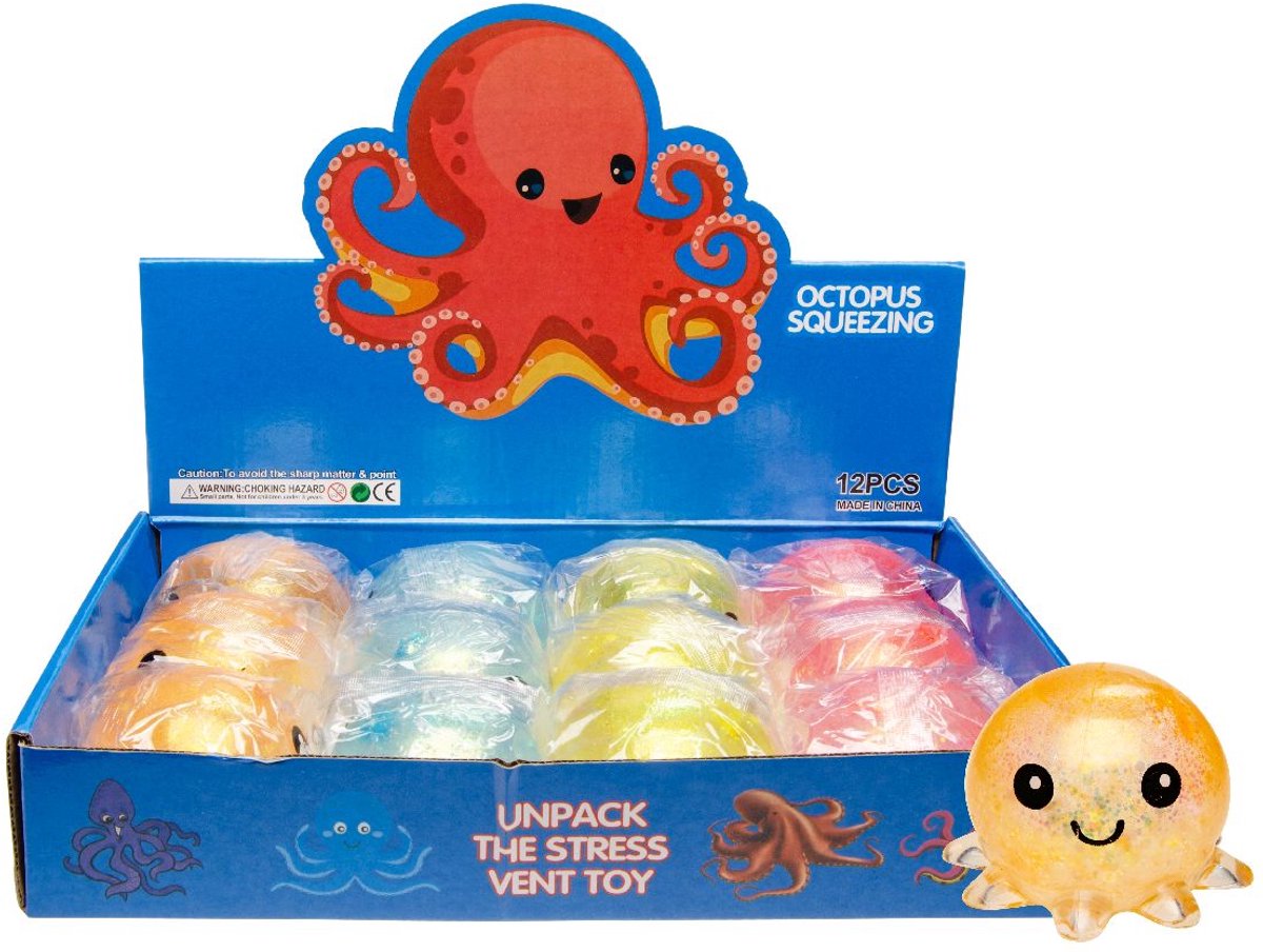   Squeeze Octopus - 12 stuks