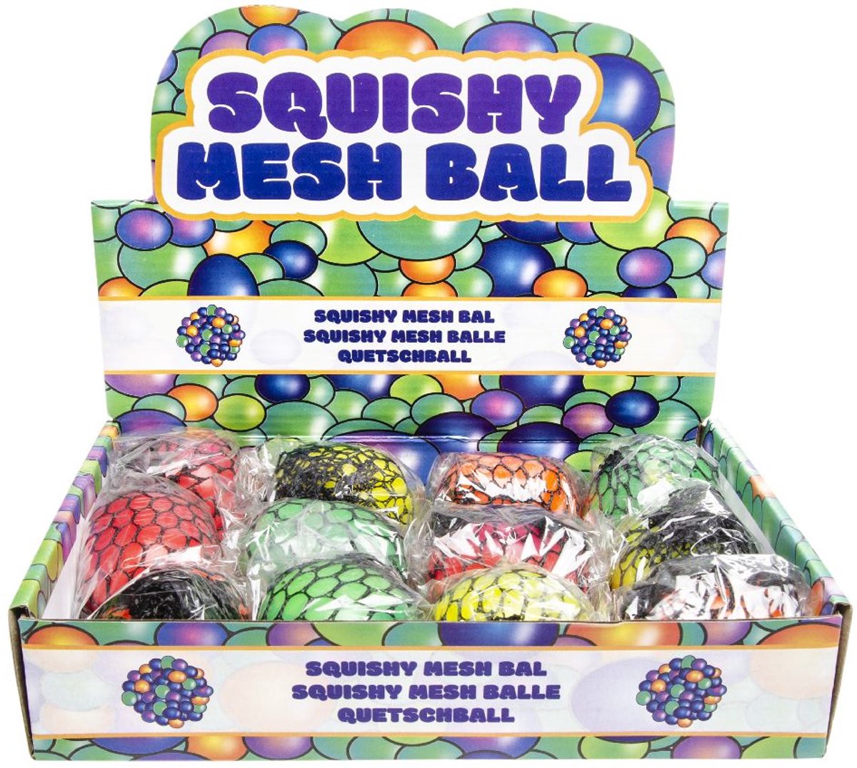   Squishy Mesh Bal - 12 stuks