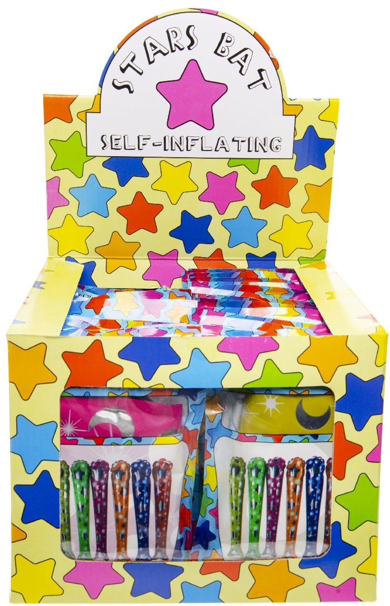 Duckiez Zelfopblaasbare Knuppel sterren - 48 stuks