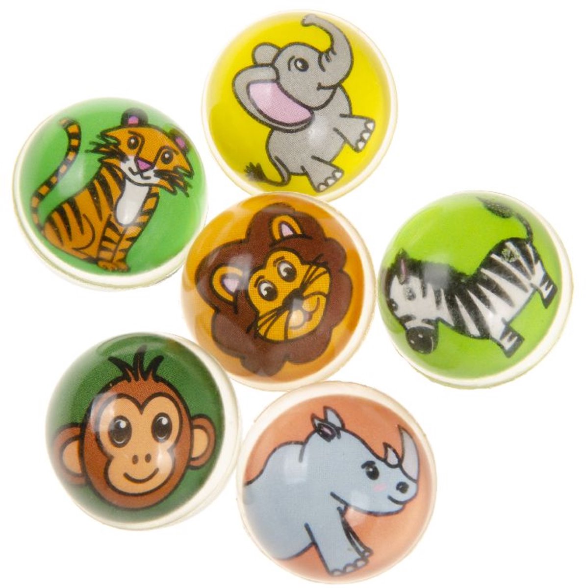   stuiterbal Wilde Dieren 32Mm - 1000 stuks (Bulk Deal)