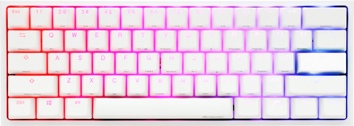 Ducky One 2 Mini Pure White RGB toetsenbord USB Wit