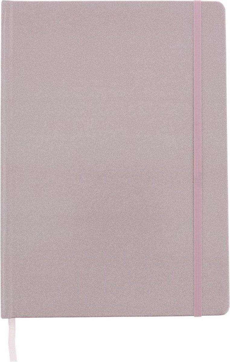 Dummy book - A4 blank pages - pink glitter cover