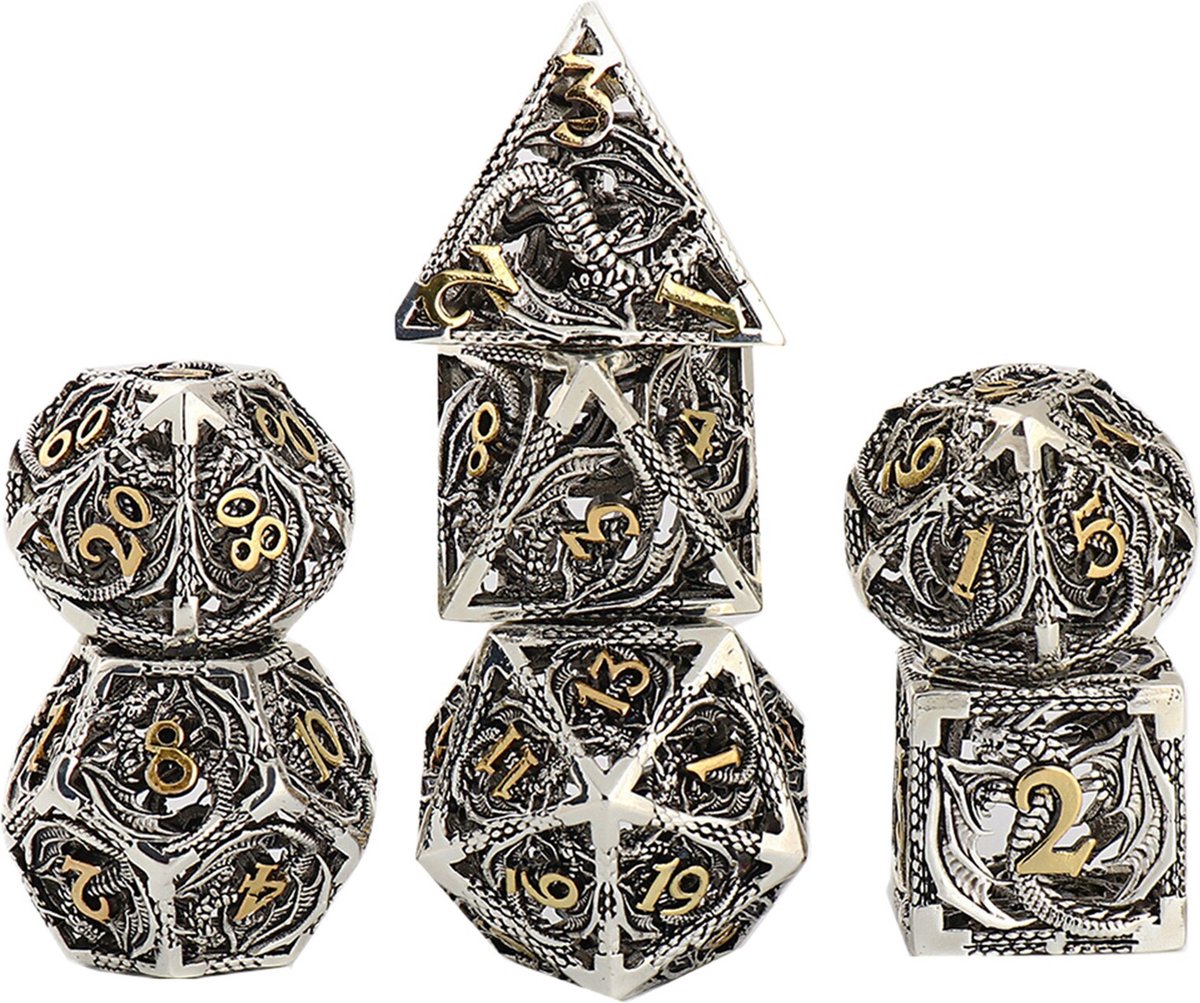 Dnd Dice - Dungeons And Dragons - Dnd - Dungeons And Dragons Dobbelstenen - Dnd Dice Set - Dungeons And Dragons Miniatures - Dnd Dobbelstenen - Polydice