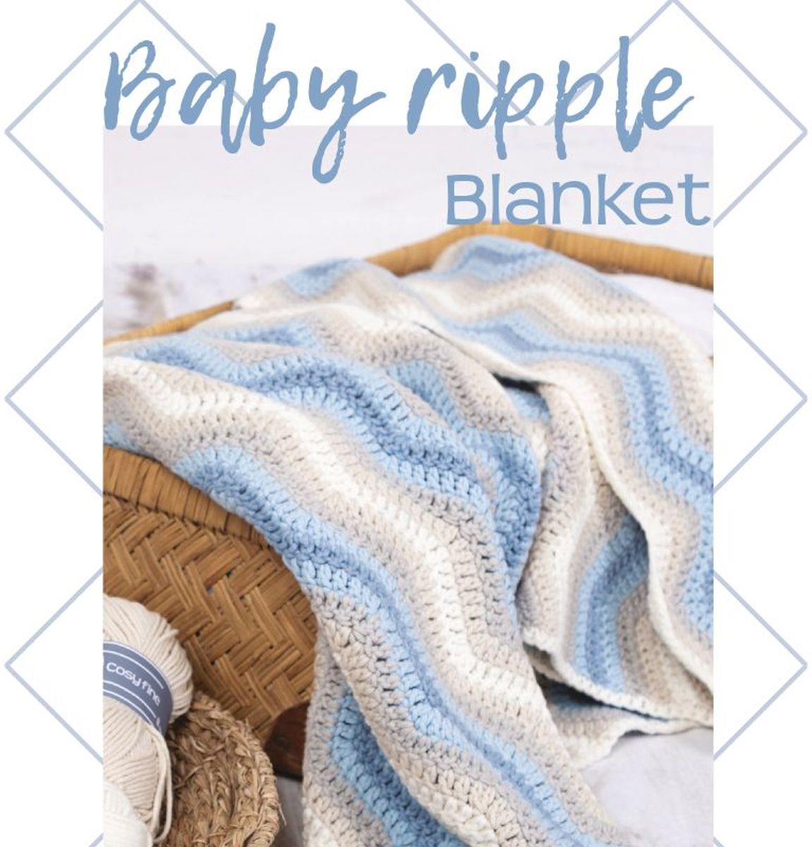 Baby Ripple Blanket Blue