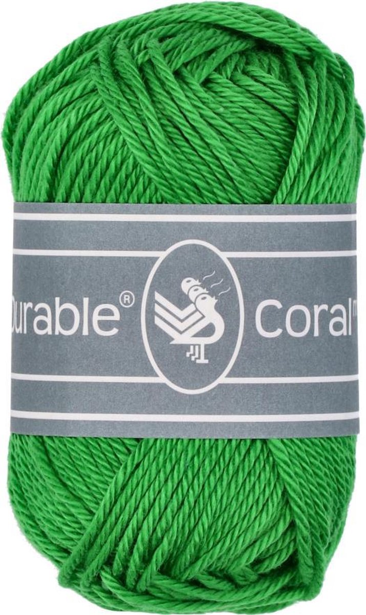 Durable Coral Mini 2147 Bright green, pendikte 2,5 a 3,5 mm. - 1 bol van 20 gram