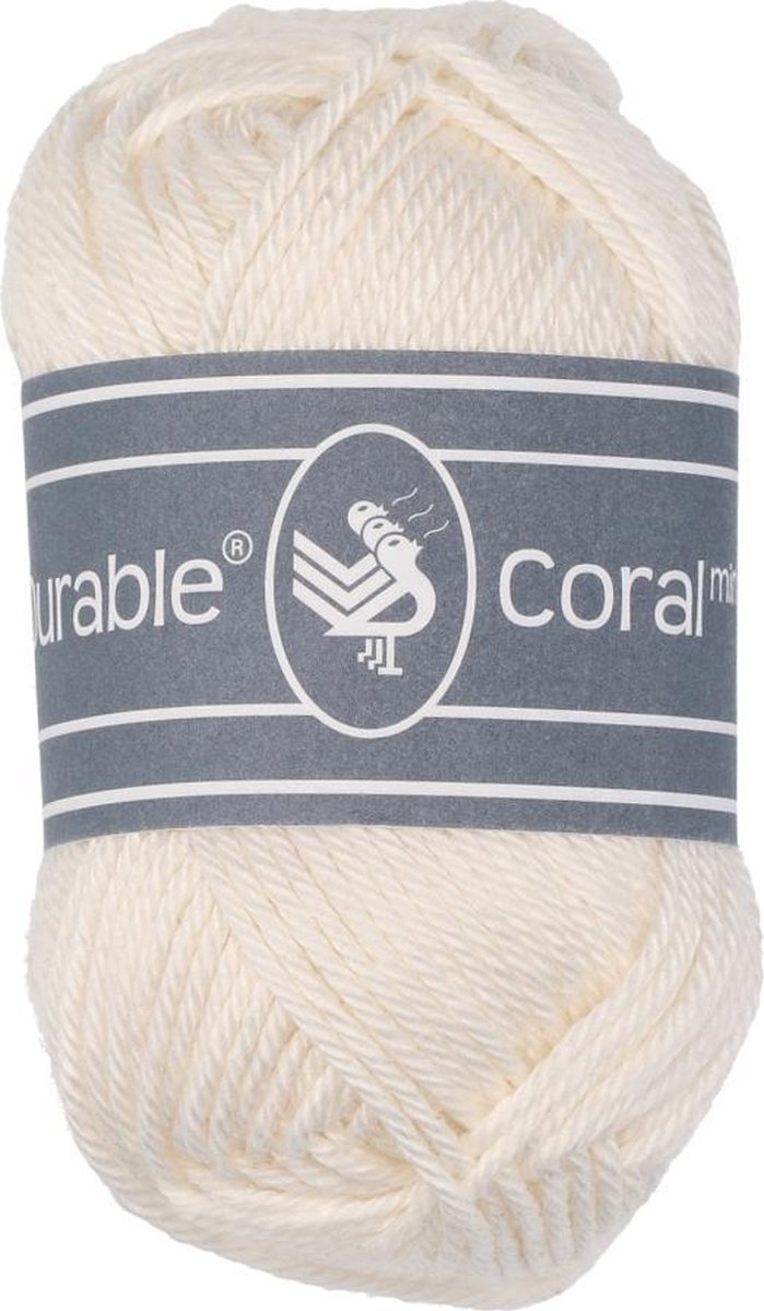 Durable Coral Mini 326 Ivory, pendikte 2,5 a 3,5 mm. - 1 bol van 20 gram