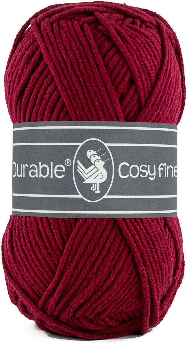 Durable Cosy Fine, bordeaux, per 5 bollen