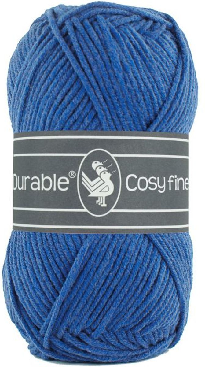 Durable Cosy Fine - acryl en katoen garen - Cobalt blauw 2103 - 5 bollen