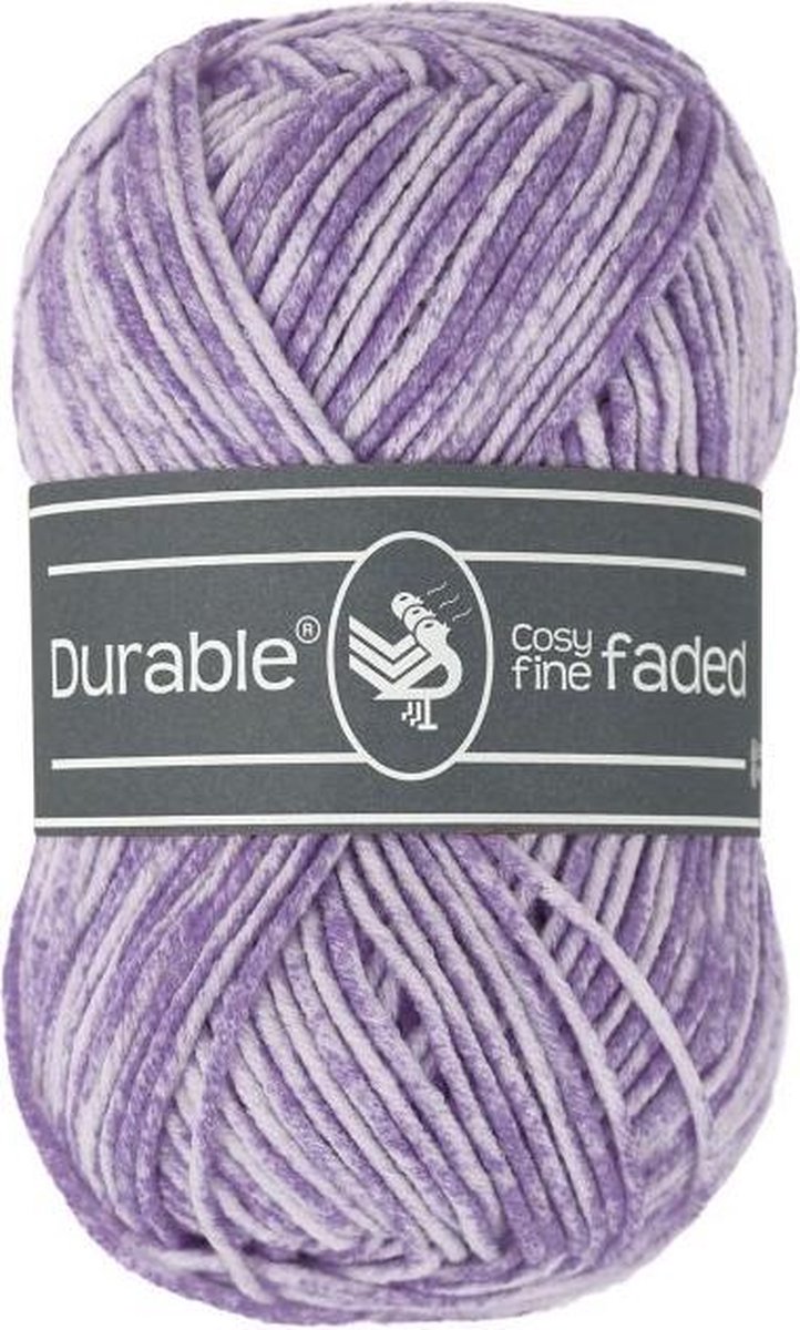 Durable Cosy fine faded Lilac (261) - acryl en katoen garen tie-dye - 5 bollen van 50 gram