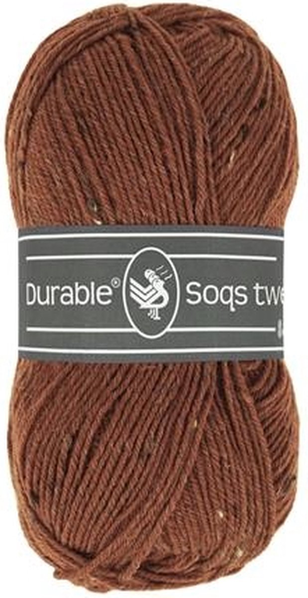 Durable Soqs Tweed 50 gram nr 417 Bombay Brown