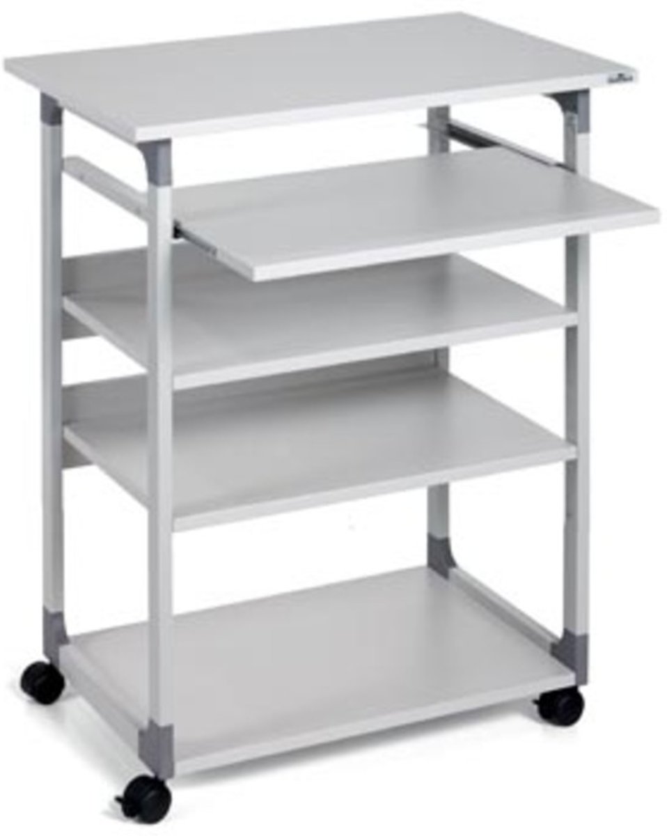 Durable computermeubel Trolley 75 VH grijs