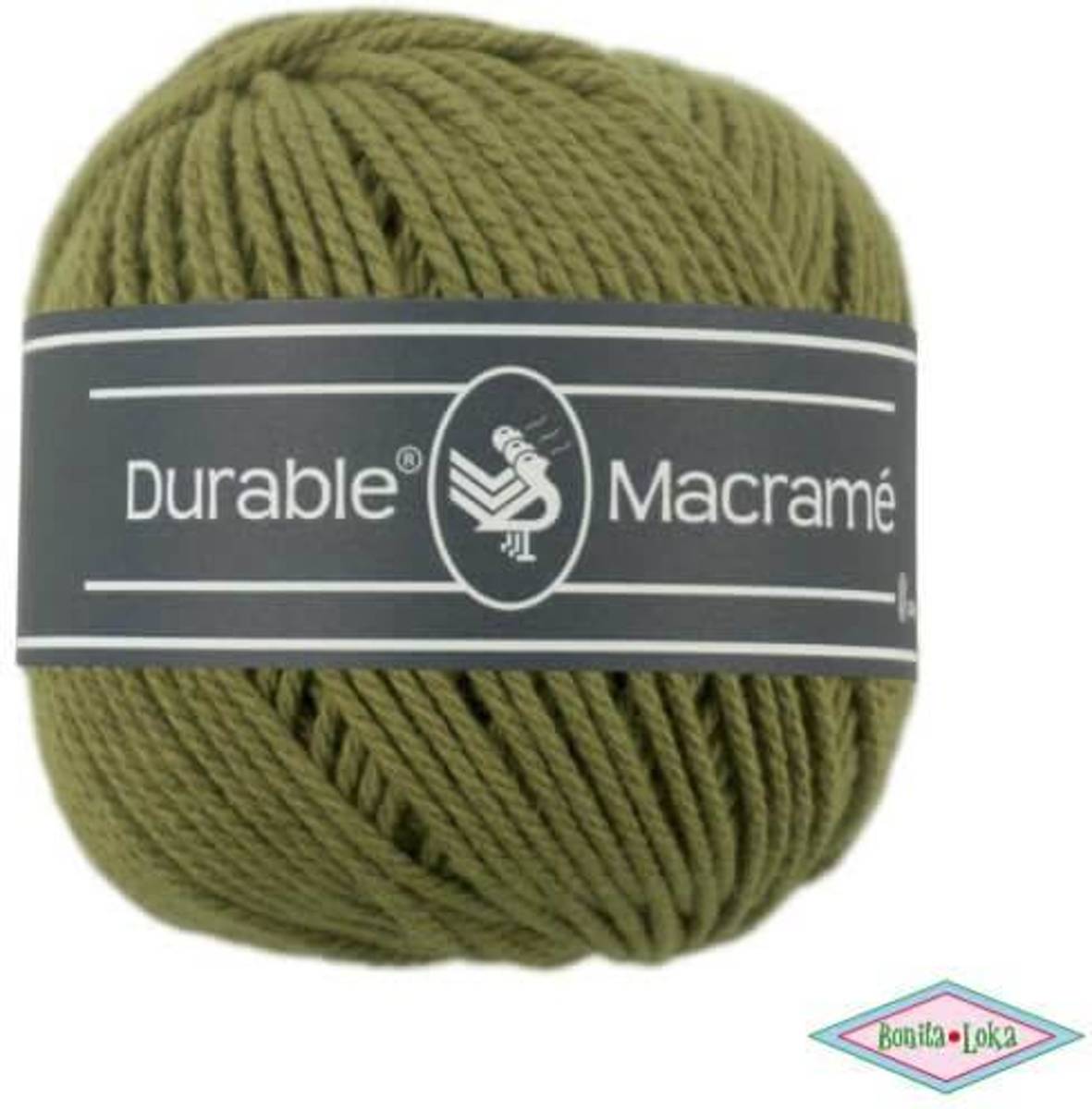 Durable macramé 2168 Khaki