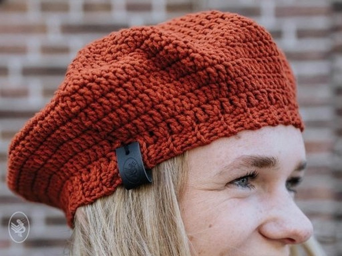 Haakpakket Dames Barret kleur: Brick