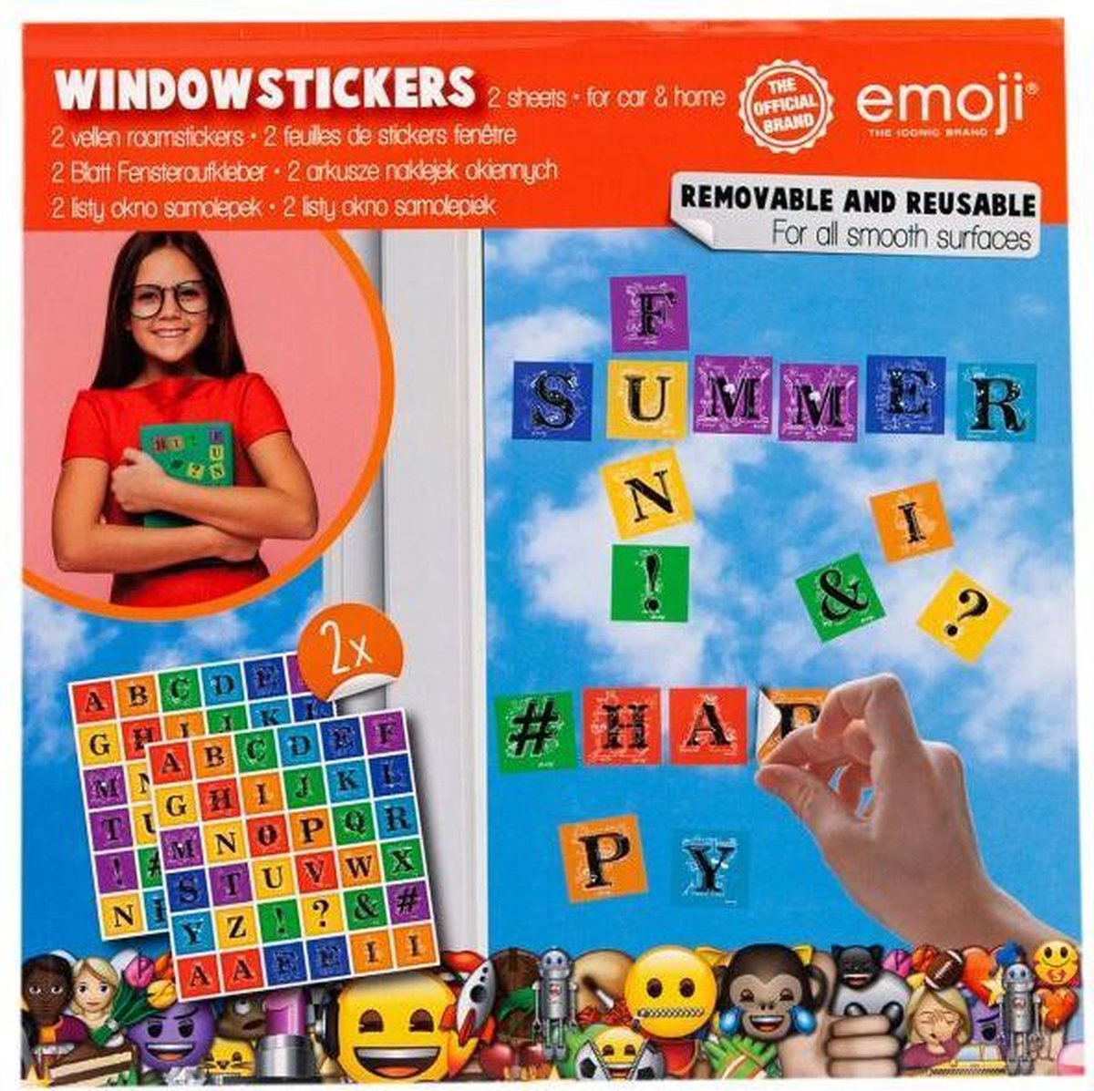 emoji window stickers