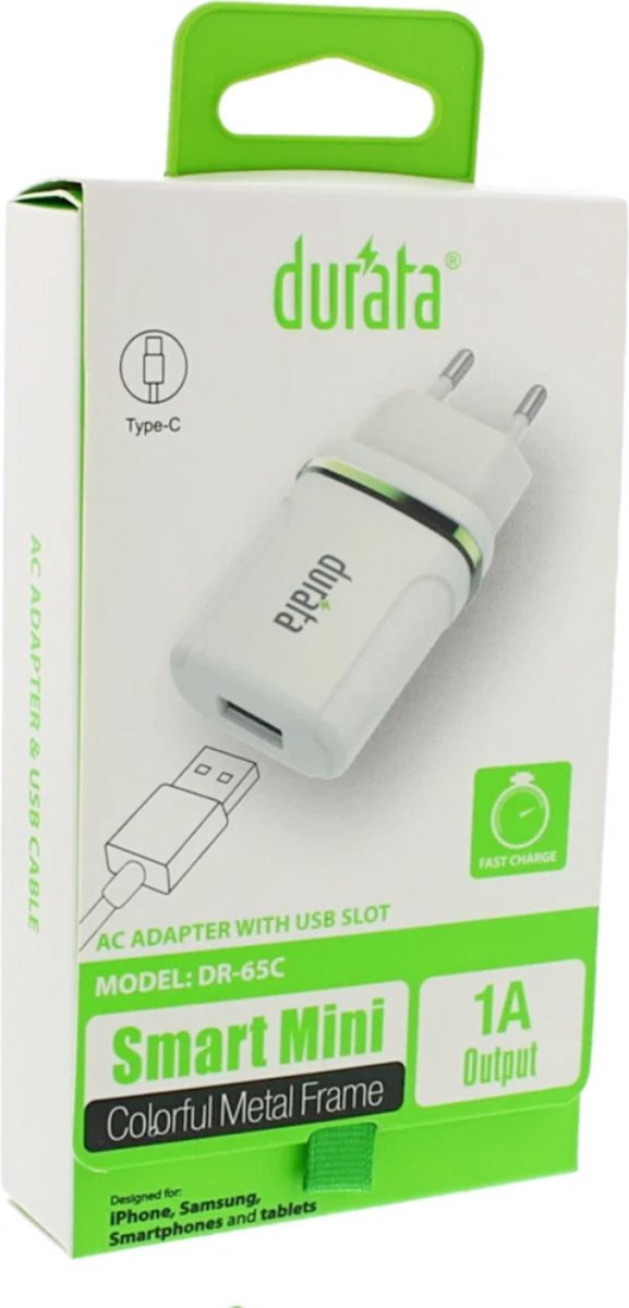 Durata AC Adapter met UBS ingang - smart Mini - Iphone en Samsung