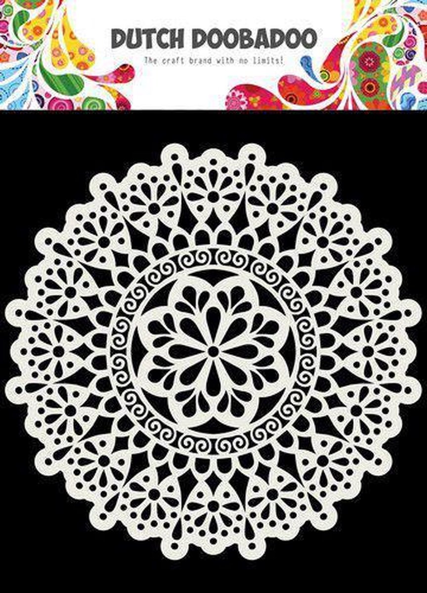 Sjabloon - Hobbysjabloon - Mask Art Sjabloon - Mandala - 15x15cm - Dutch Doobadoo