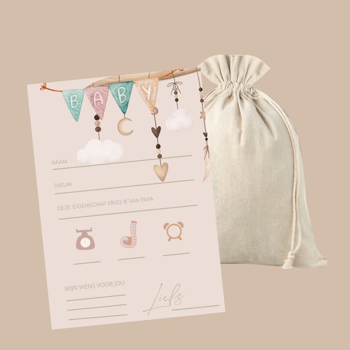 Babyshowerkaarten - Stoer - Papa