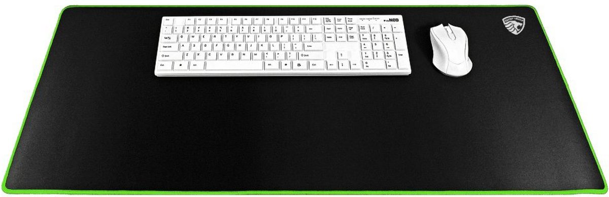 Gaming Muismat XXL Groot 900x400x3 mm Zwart-Groen