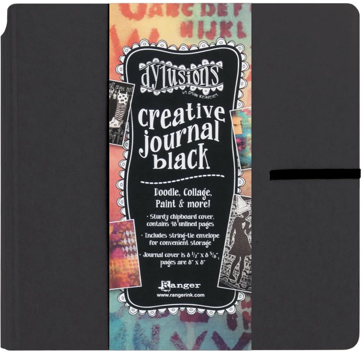   Dyan Reaveleys Creative Square Black Journal 8