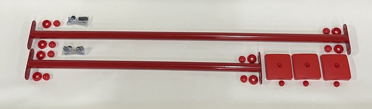   duikelstangen set rood