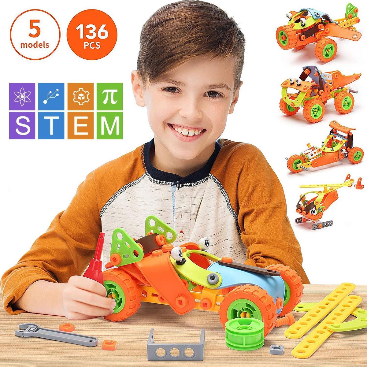 Build & Play Speelgoed Set - 5 in 1 Kids Toy Set