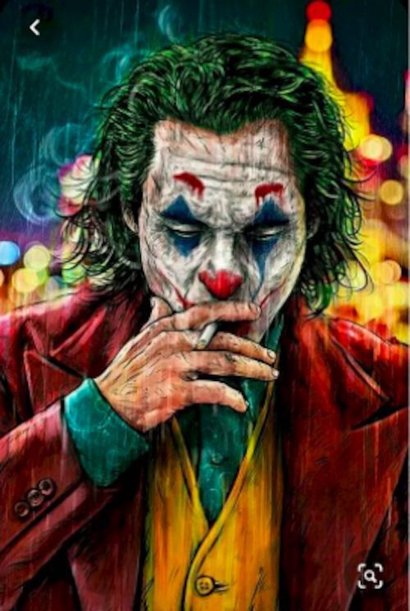 Schilderen op Nummer 40 x 50 cm – “De Joker”– Compleet Hobbypakket– Voor volwassenen en kinderen – Paint by Number