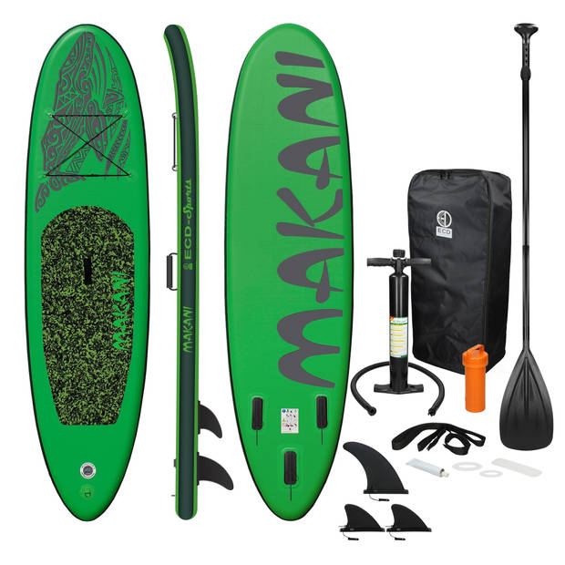 Stand Up Paddle Surfboard 320 x 82 x 15 cm Groene Makani