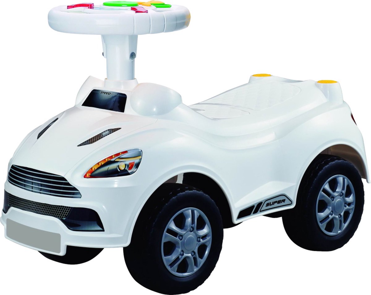 Eco Toys Sports Wit Loopauto met Muziek HC516257 div