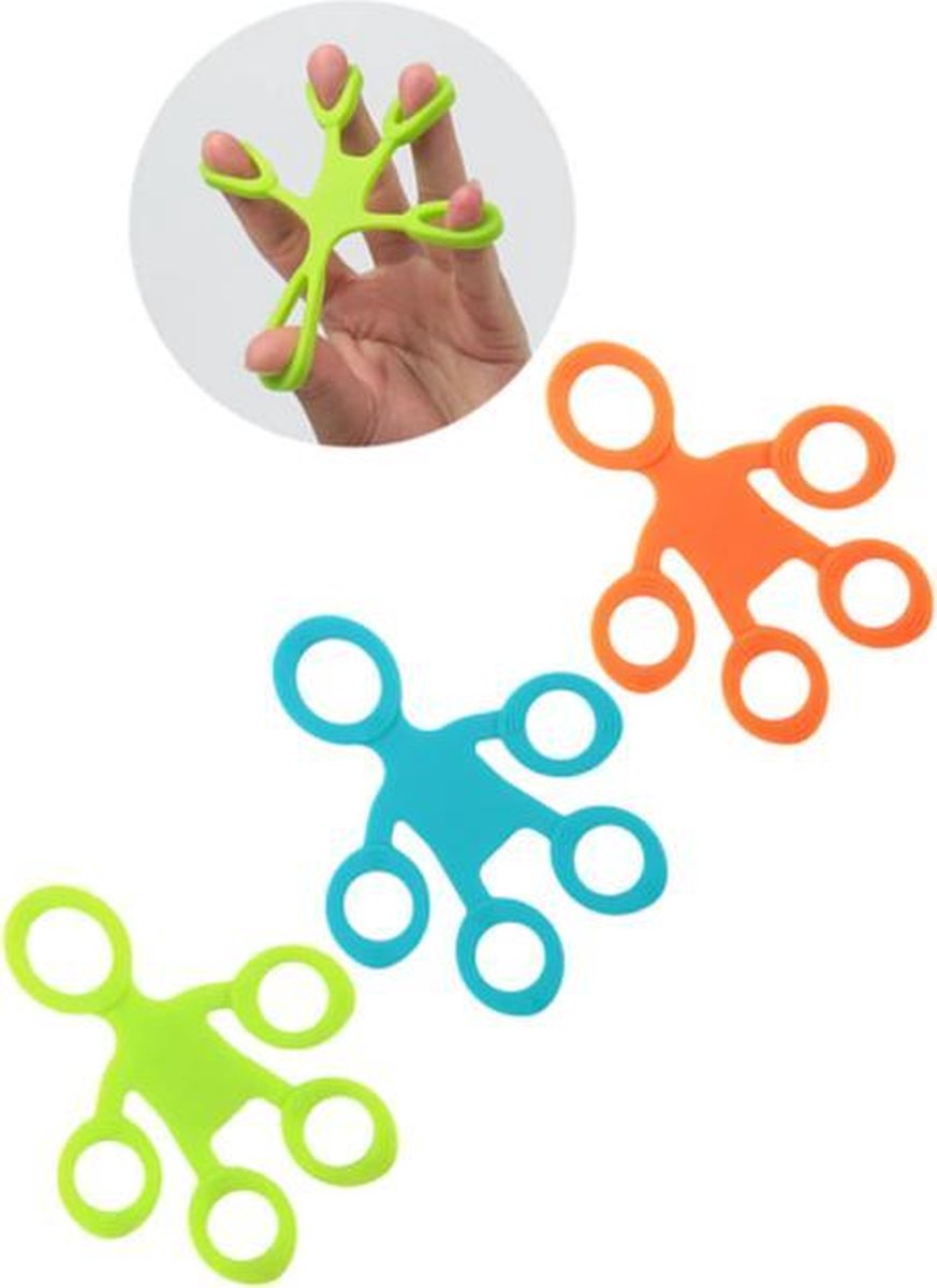 Strech Fidget Fingers Toy Blauw