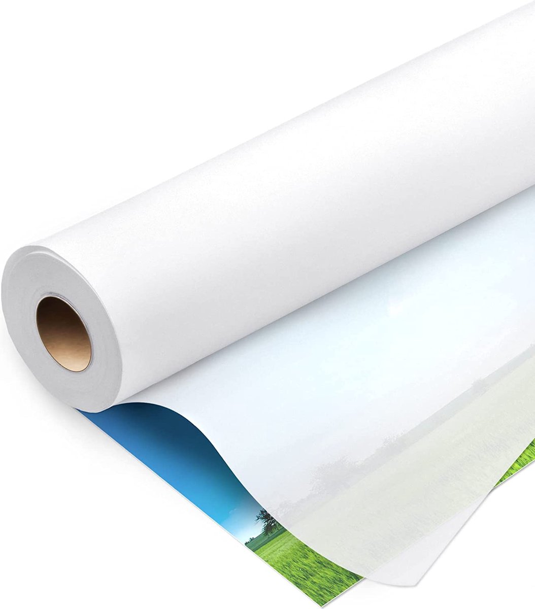 patroonpapier premium 91,4 cm x 50 meter 50 g / m - blanco transparante papierrol - tekenpapier, schetsen, DIY-knutselpapier voor handwerk, architectuur, tekenen