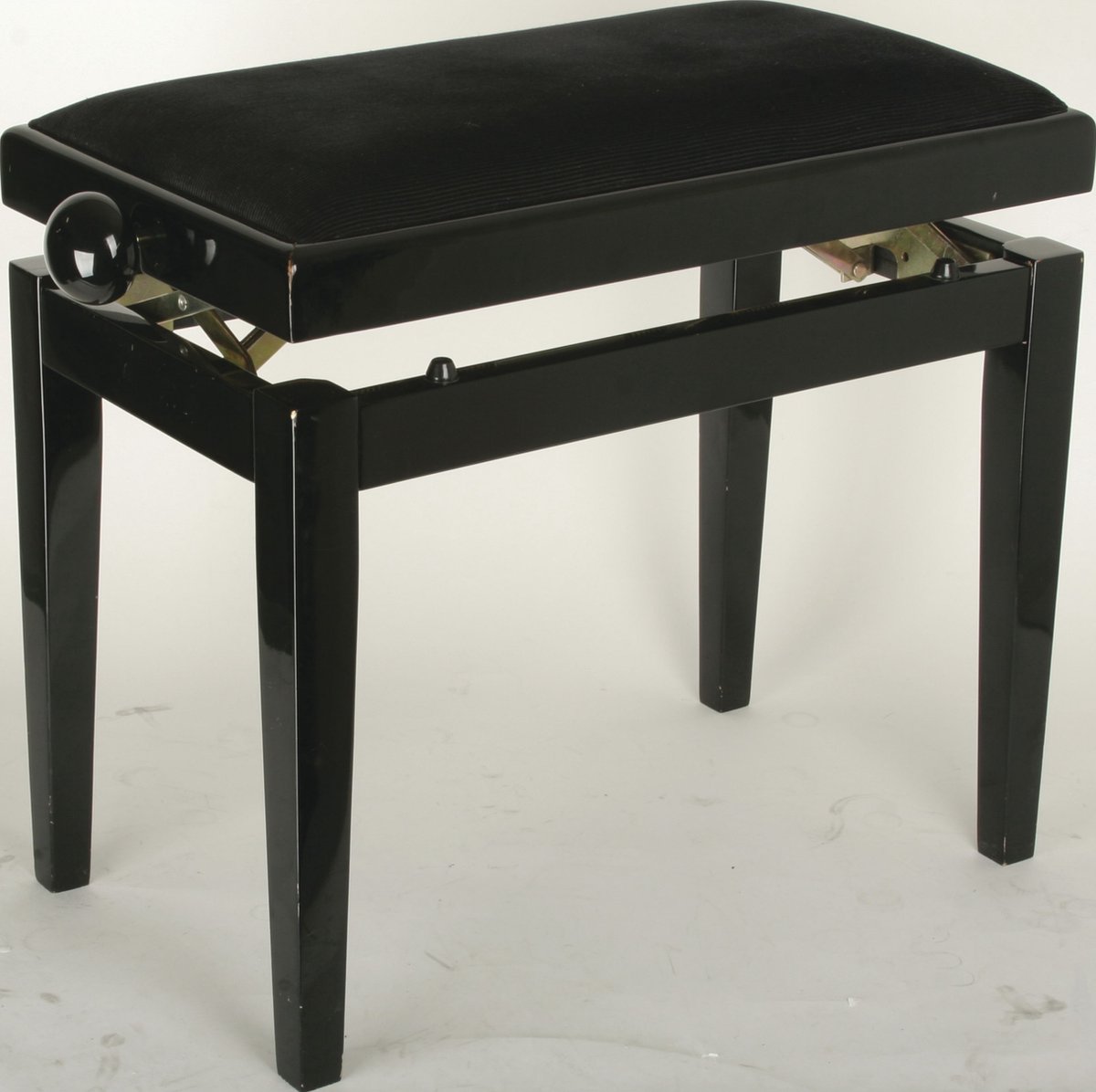 EMD PB-40 Black Polish Adjustable  Piano Bench - Accessoire voor piano