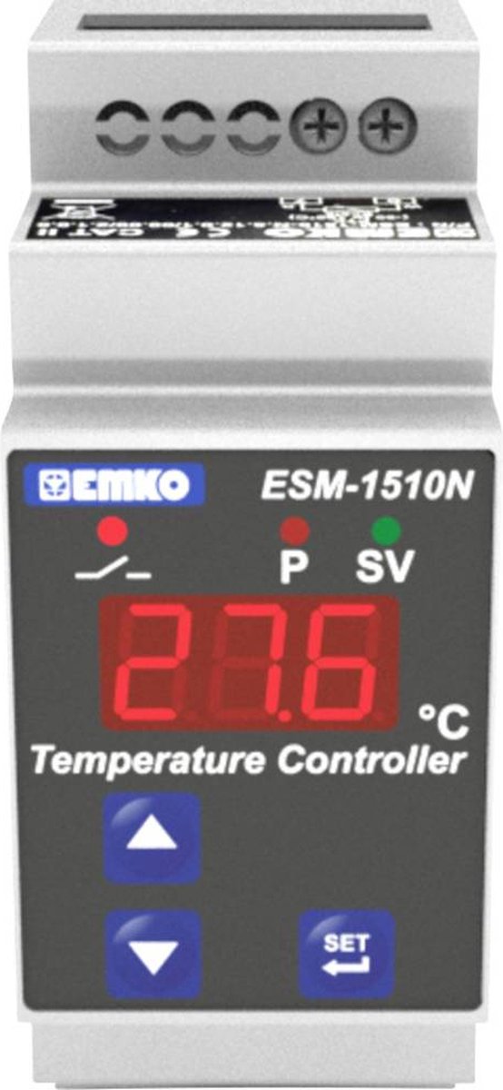 Emko ESM-1510-N.5.05.0.1/00.00/2.0.0.0 Tweestandenregelaar Temperatuurregelaar J 0 tot 800 °C Relais 5 A (l x b x h) 62