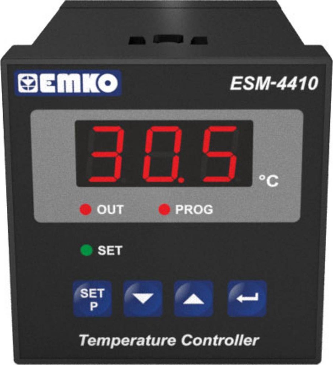 Emko ESM-4410.2.03.0.1/00.00/2.0.0.0 Tweestandenregelaar Temperatuurregelaar Pt100 -50 tot 400 °C Relais 7 A (l x b x h