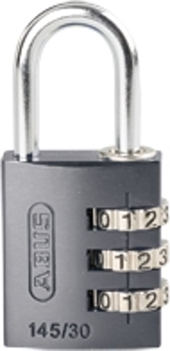 ABUS combinatie-cijferslot Serie 145, aluminium, beugel 30 mm