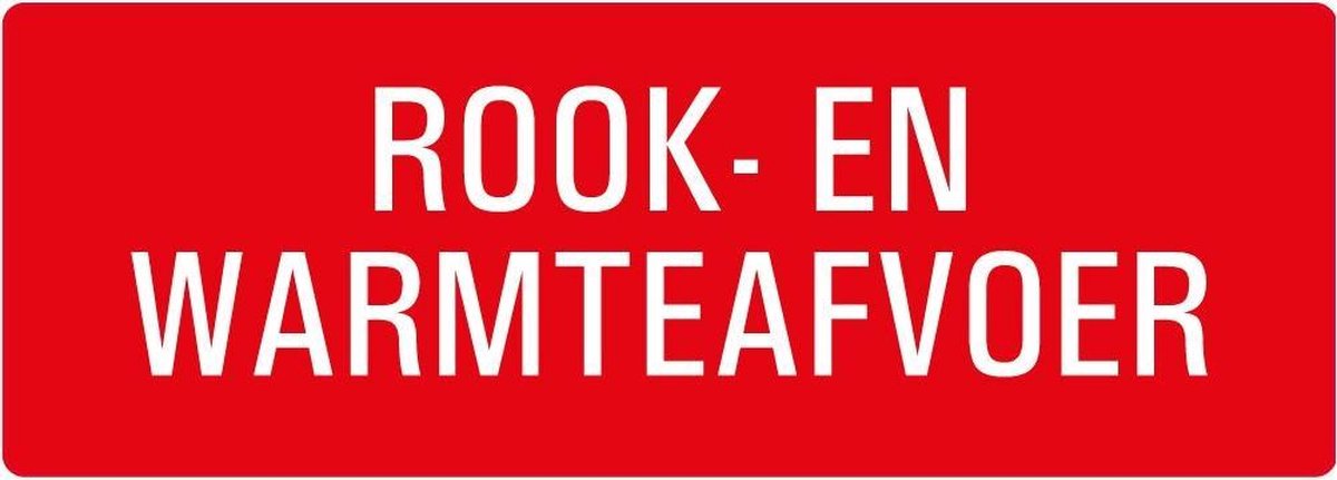 Brandbestrijding rook- en warmteafvoer sticker 210 x 74 mm