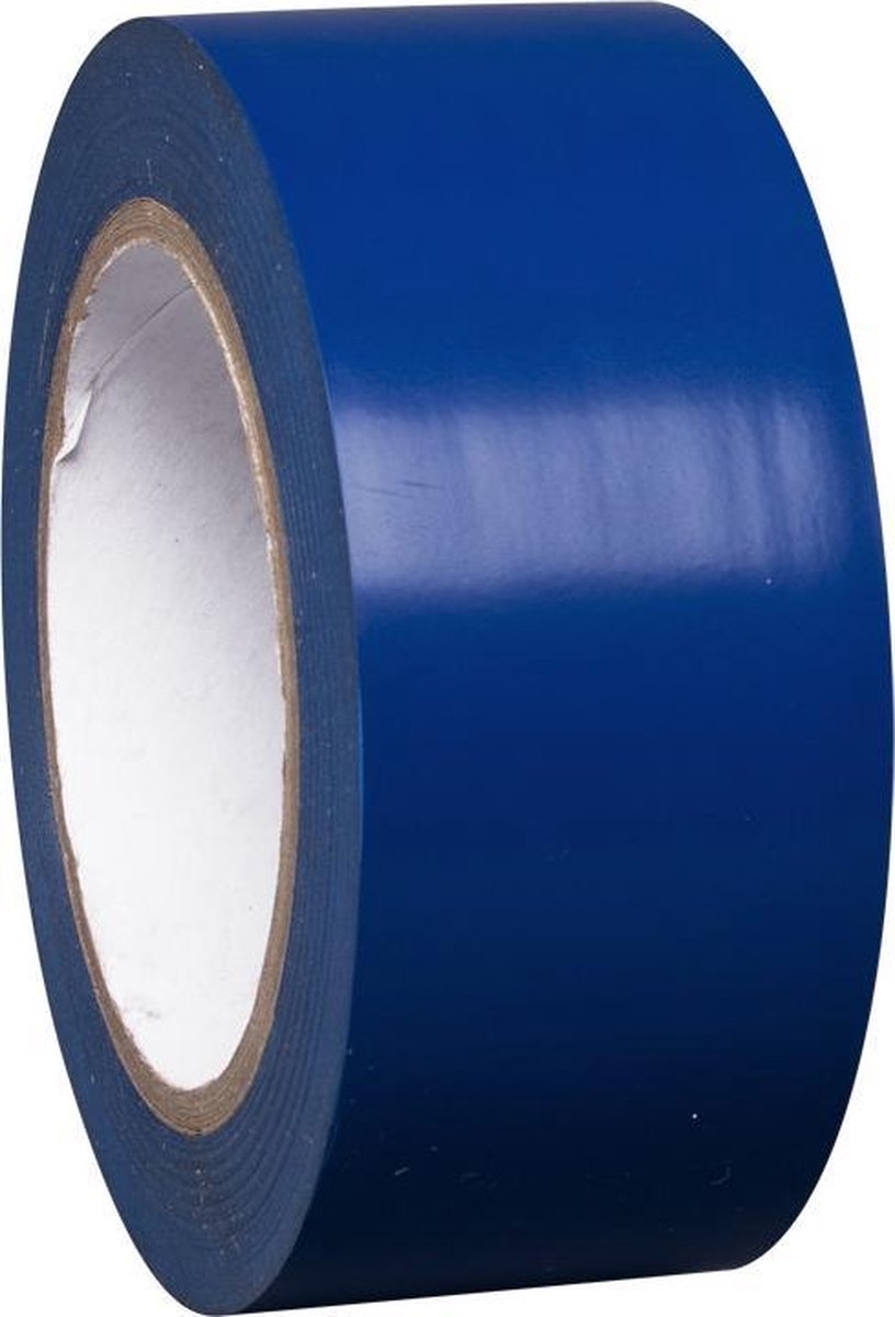 Proline vloermarkering tape blauw 75 mm, 33 meter