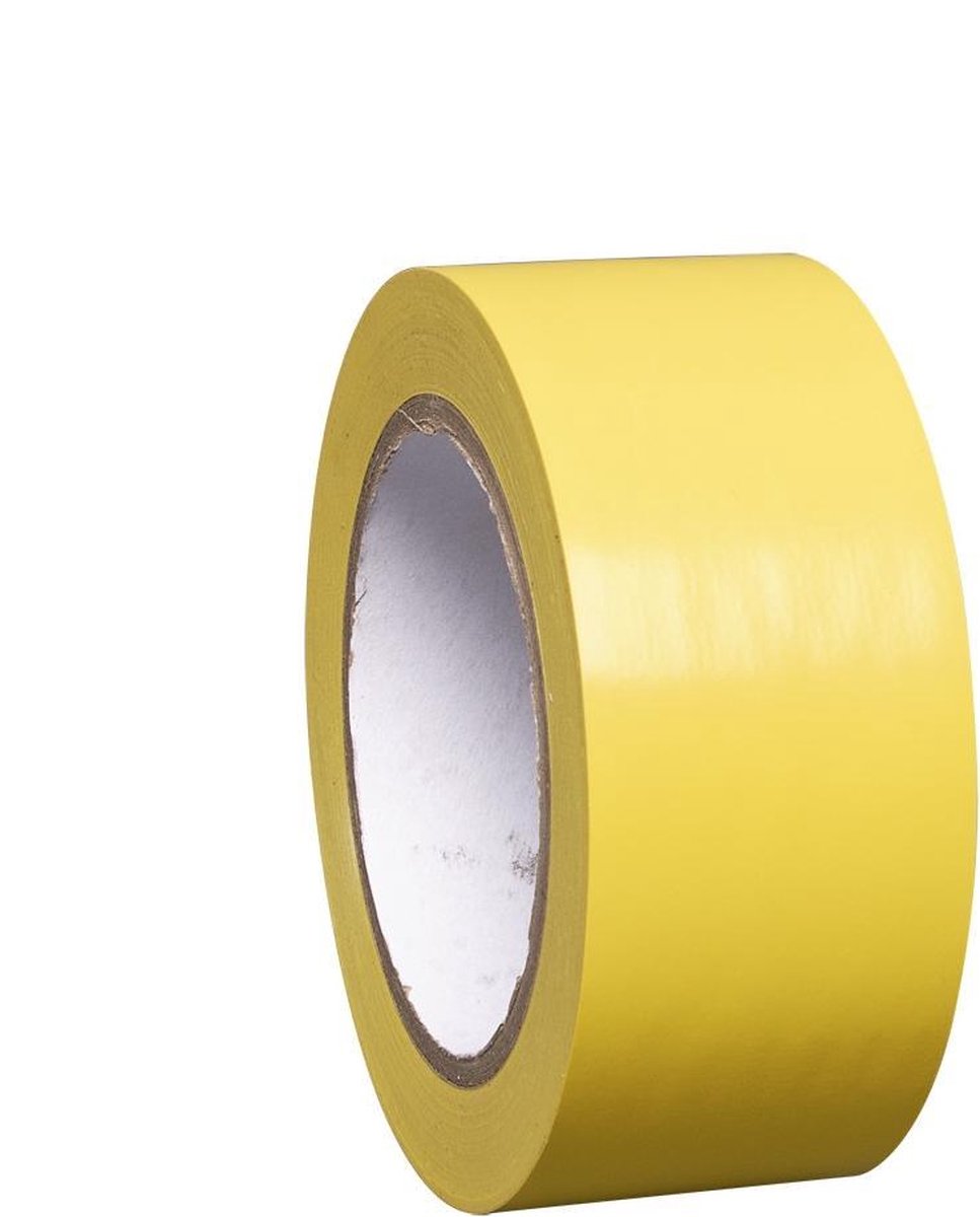 Proline vloermarkering tape geel 50 mm, 33 meter