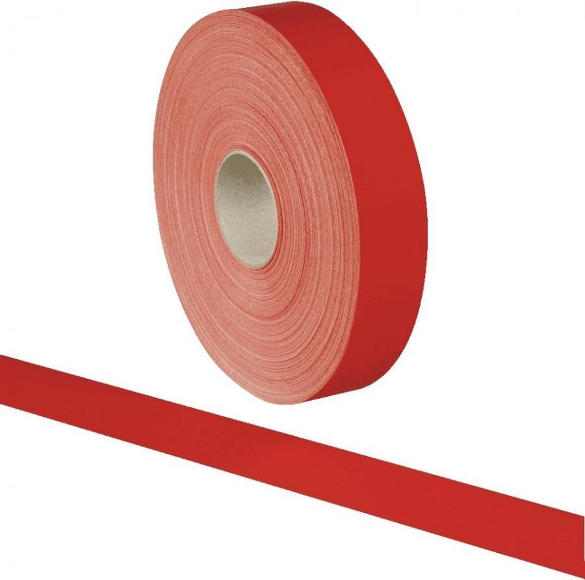 Vloermarkering Strong anti-slip, elastomeer,50mm,50m/rol 100 mm Rood