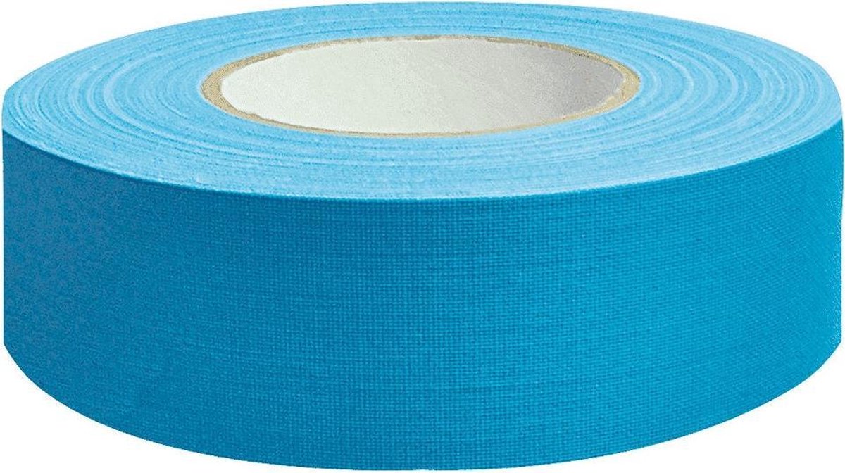 Watervaste textieltape, 50 m/rol breedte 15 mm Blauw