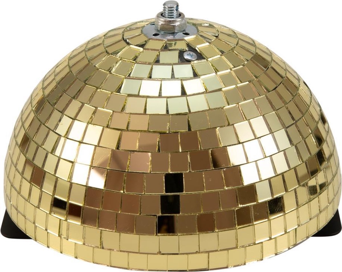 EUROLITE Halve Discobal - Spiegelbol - Discobol 20cm goud met motor