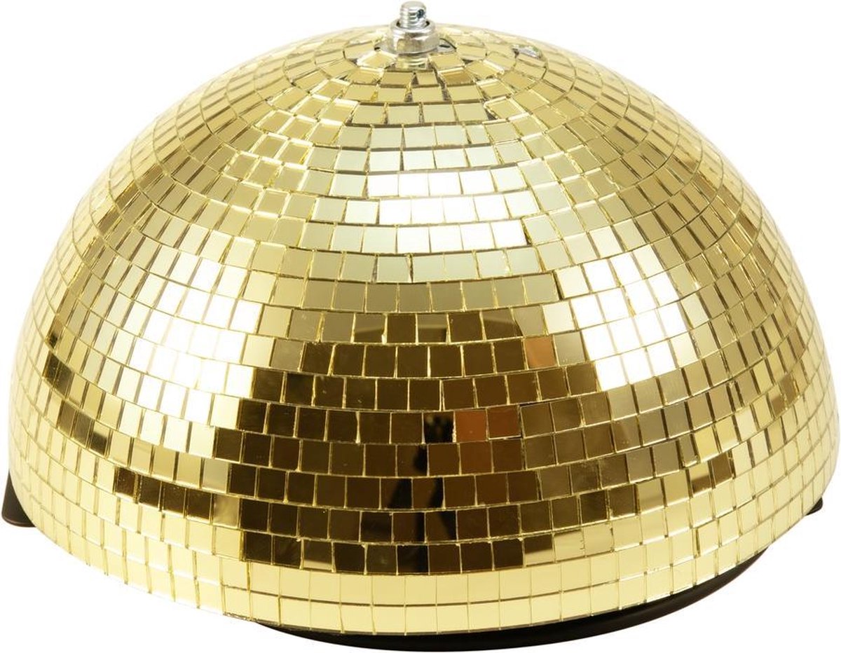 EUROLITE Halve Discobal - Spiegelbol - Discobol 30cm goud met motor