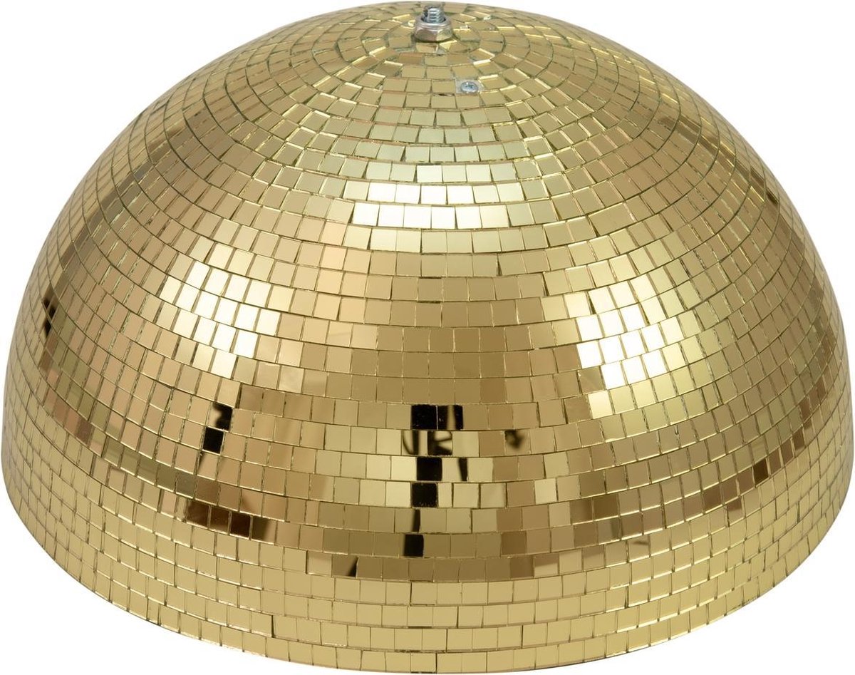 EUROLITE Halve Discobal - Spiegelbol - Discobol 40cm goud met motor