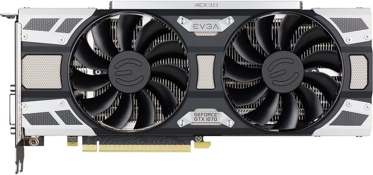 EVGA 08G-P4-6173-KR GeForce GTX 1070 8GB GDDR5 videokaart