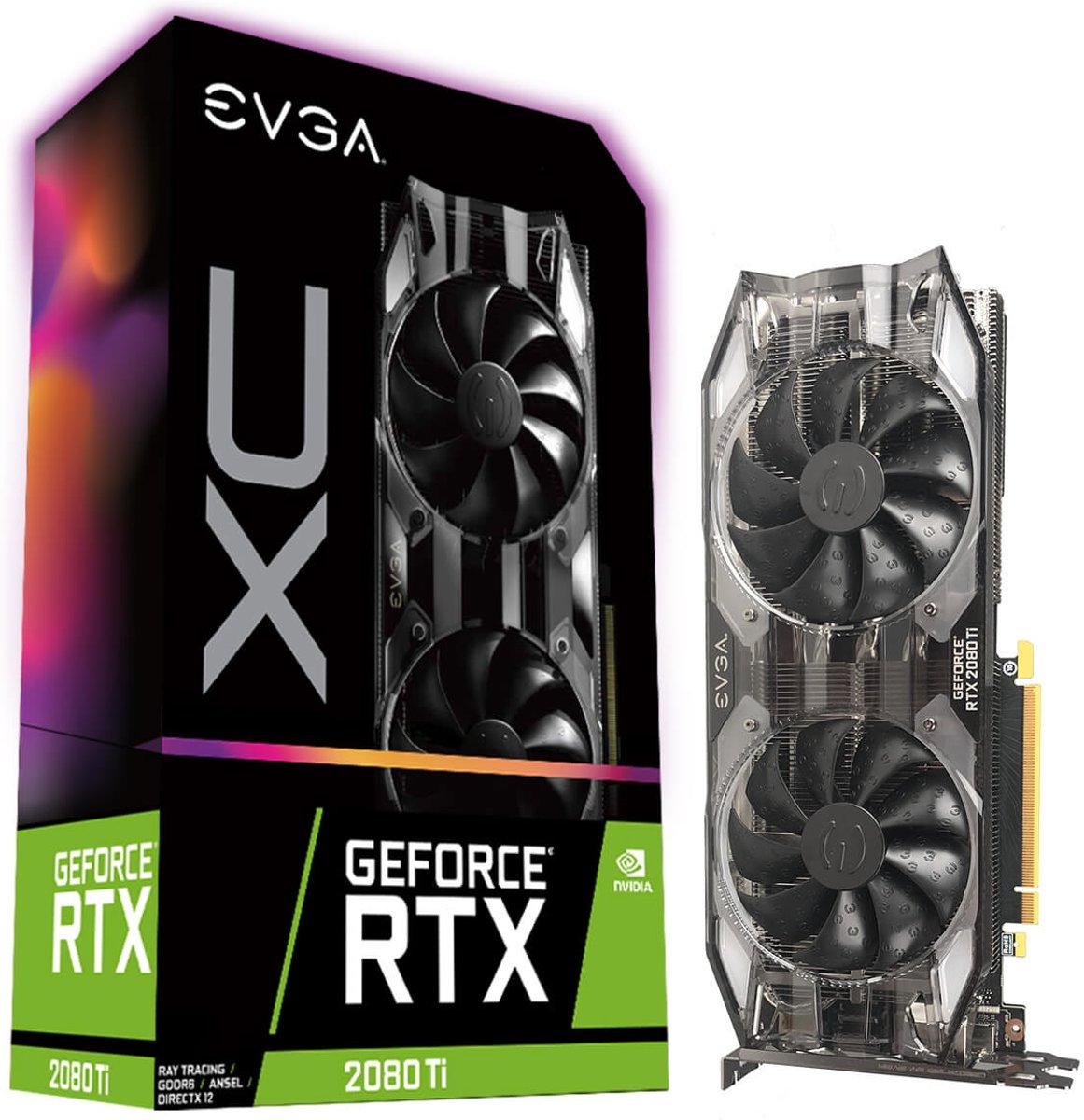 EVGA 11G-P4-2382-KR videokaart GeForce RTX 2080 Ti 11 GB GDDR6