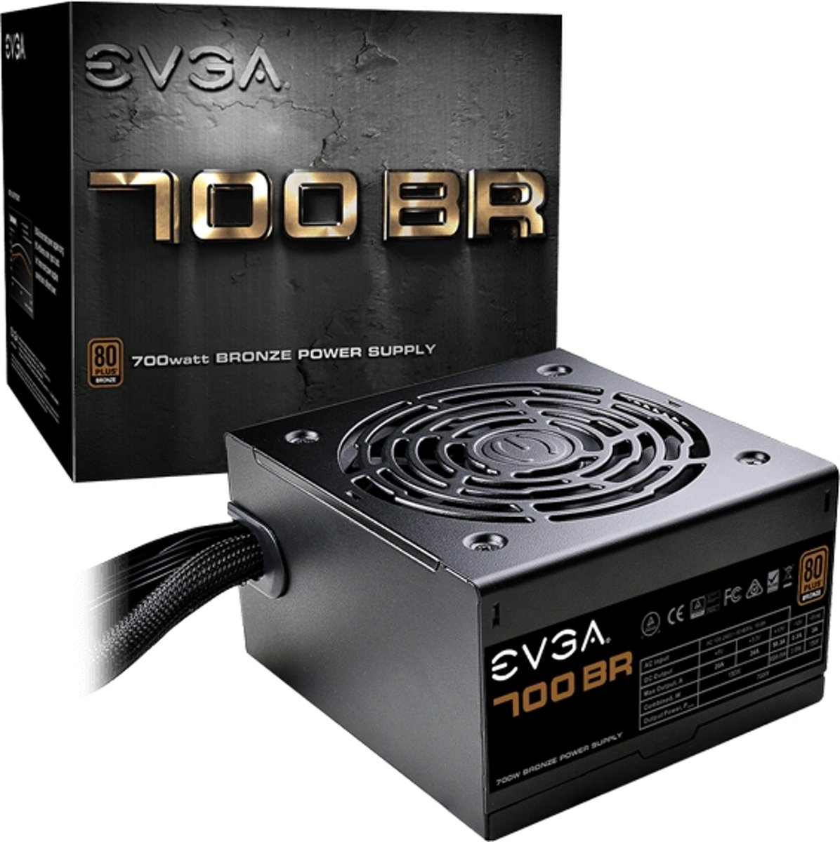 EVGA 700 BR power supply unit 700 W ATX Zwart