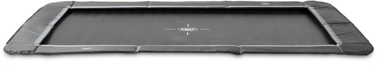 EXIT InTerra groundlevel sports trampoline 214x305cm - zwart