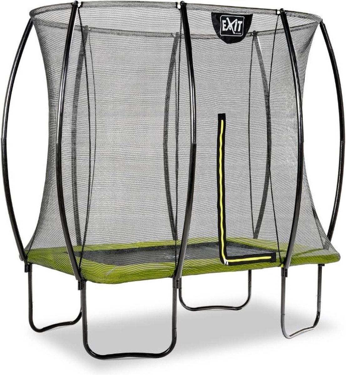 EXIT - Silhouette trampoline 153x214cm - Met accessoires - groen