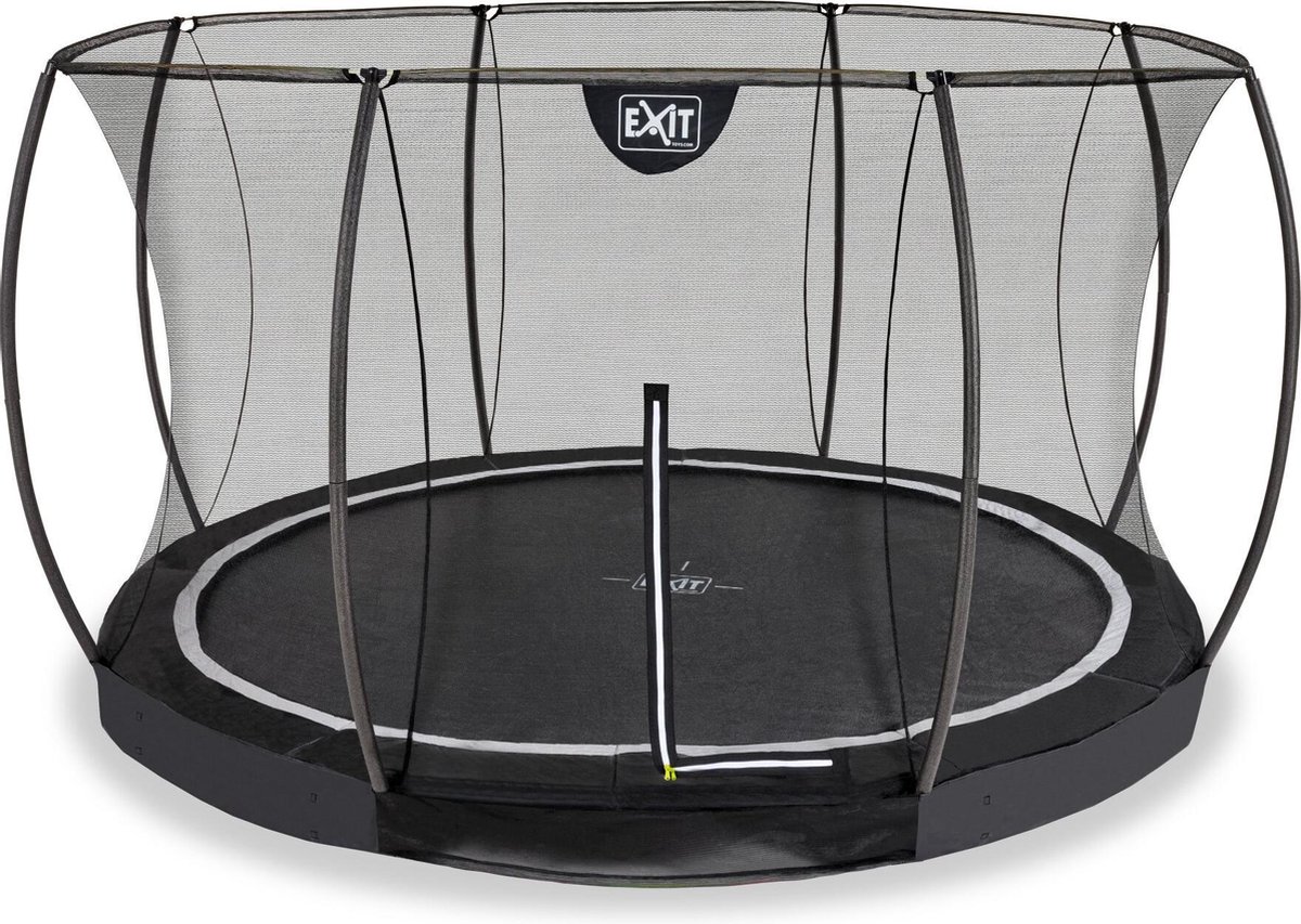  Black Edition inground trampoline ø366cm - zwart