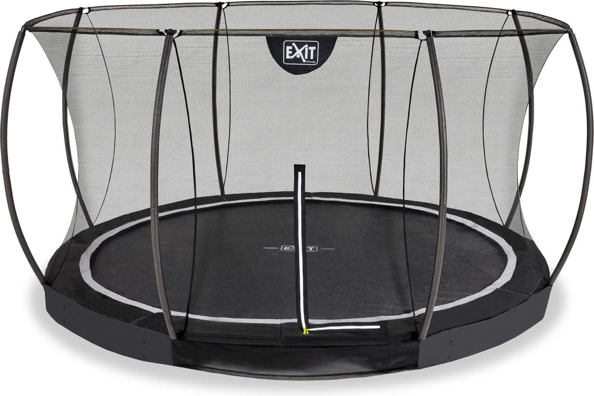 EXIT Black Edition inground trampoline ø427cm - zwart