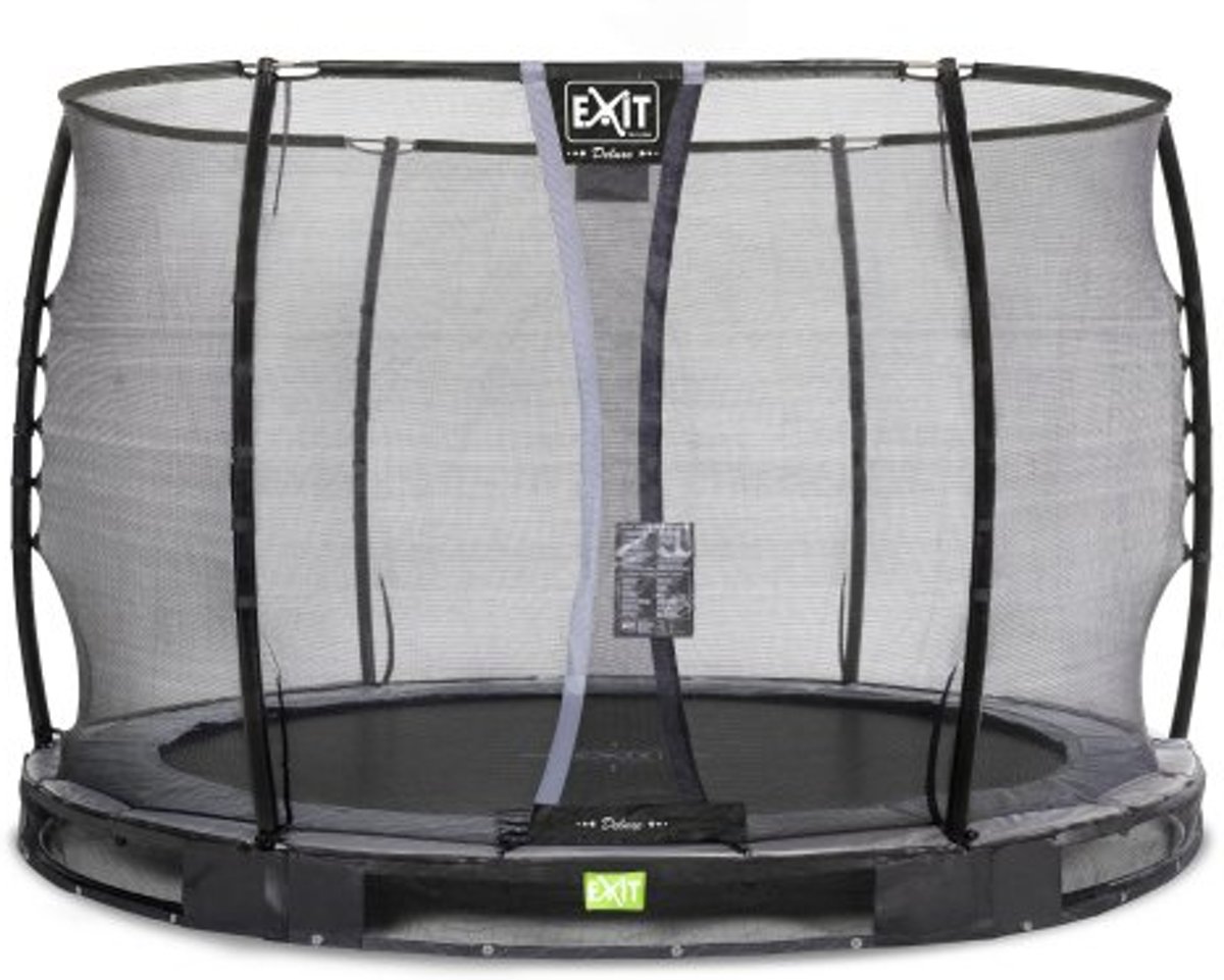 EXIT Elegant Premium inground trampoline ø305cm met Deluxe veiligheidsnet - zwart